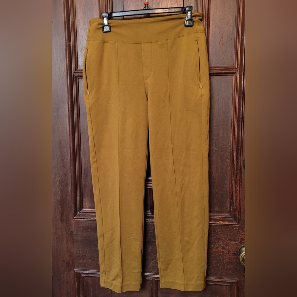ATHLETA Eastbound Straight Pant #988039 Brass Yellow SIZE 8-Like New.